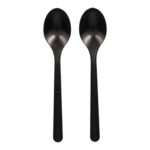Suppenlöffel Esslöffel Mehrweg 185 mm PP extra stabil schwarz, 50 Stk.