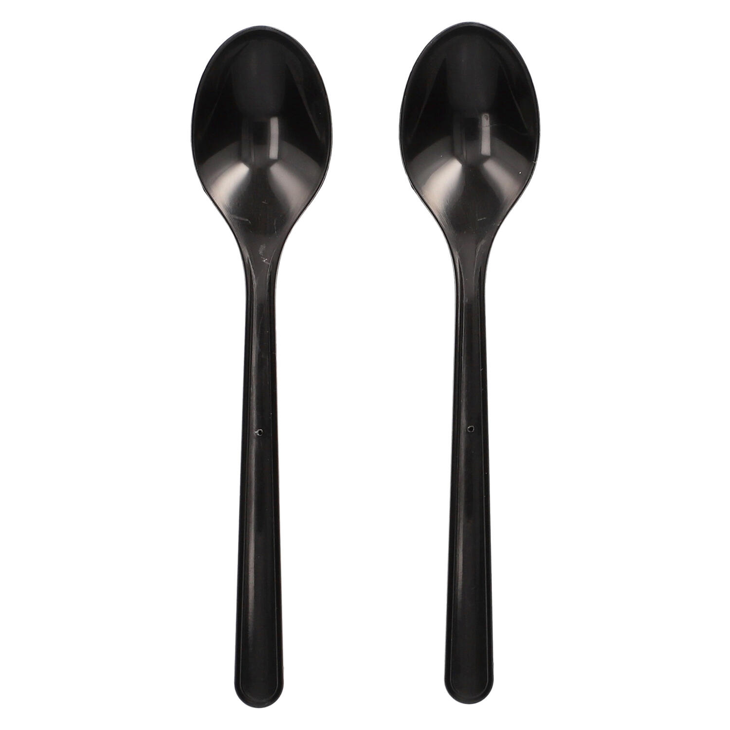 PAP-96438 Kaffeelöffel Mehrweg 130mm aus Kunststoff extra stabil schwarz, 50 Stk. – Bild 1