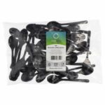 Kaffeelöffel Mehrweg 130mm aus Kunststoff extra stabil schwarz, 50 Stk. – Bild 2