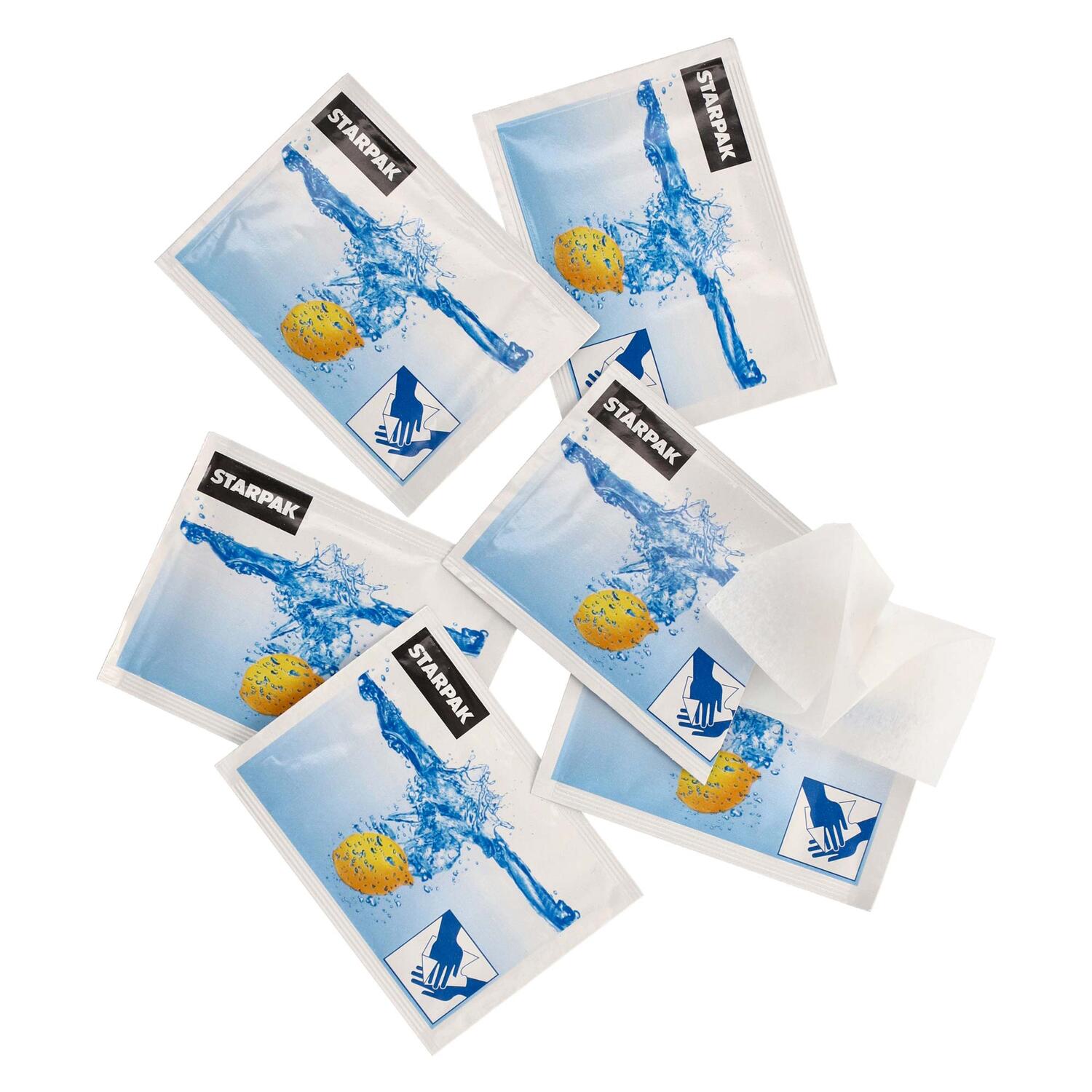 PAP-97200 Erfrischungstücher Citrustücher feucht einzeln verpackt 14x14cm 100% Vegan, 250 Stk. – Bild 1