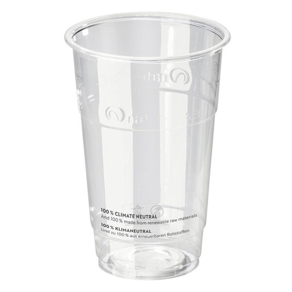 Einweg-Trinkbecher 250 ml mit Eichstrich O 76 mm, transparent, 50 Stk.