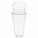 Trinkbecher 500ml + Domdeckel stapelbar + Einsatzbecher O 96mm (PLA) 50 Stk.