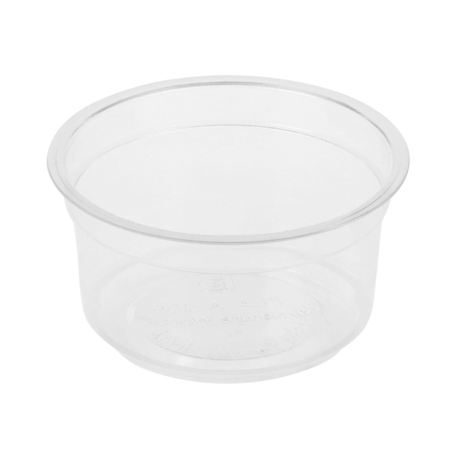 PCV-N373_1V20 Dressingbecher rund 120 ml Höhe 4,5 cm O 76 mm aus PLA 50 Stk. – Bild 1