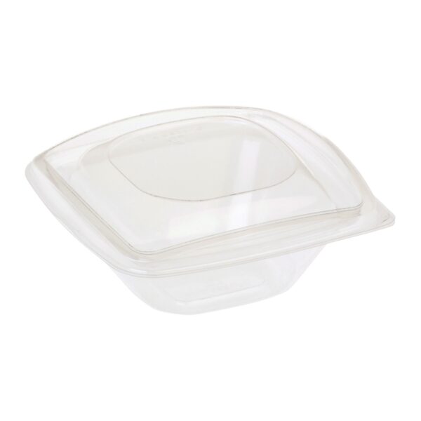 Salatschalen mit Deckel aus PLA transparent 240 ml, 20 Stk.