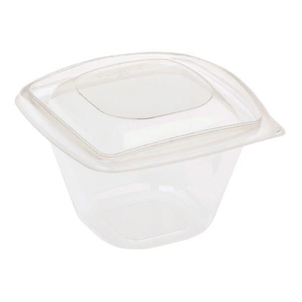 Salatschalen mit Deckel aus PLA transparent 480ml, 40 Stk.