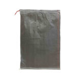 Schwerlastsack Gewebesack Hochwassersack Getreidesack Lagersack PP mit rotem Streifen und Band 500x800mm 30kg schwarz – Bild 2
