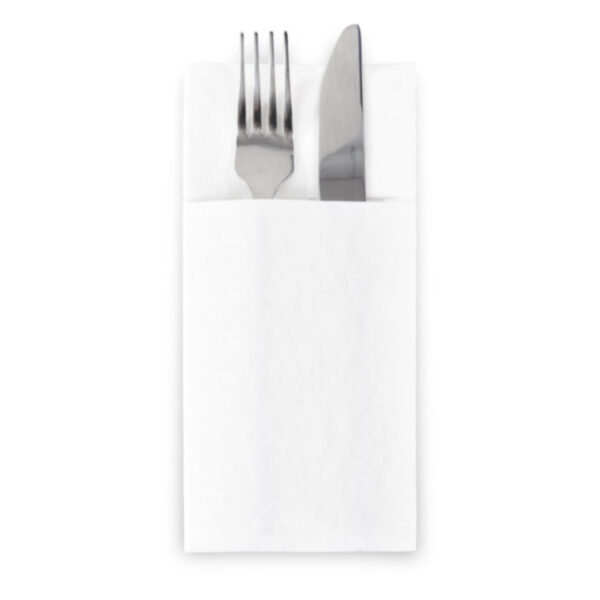 Servietten Bestecktaschen 39 x 40 cm 1/8 -Falz AIRLAID Stoffähnlich, 50 Stk.