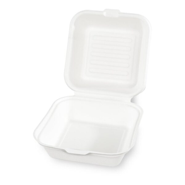Hamburgerbox Burgerboxen groß 145x133x75mm geschäumt, weiß, 125 Stk.