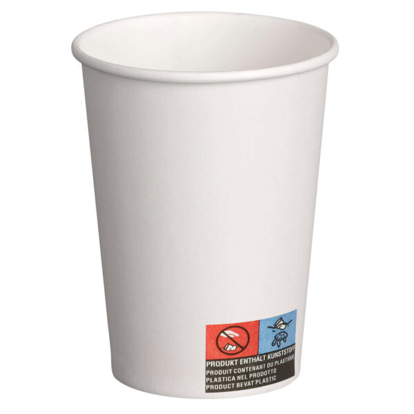Automatenbecher Kaffeebecher 70,3mm O, weiß, Pappe beschichtet, 180 ml 100 Stk.