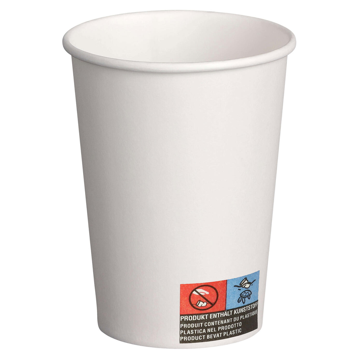 PPE-P18-0001_SYM Automatenbecher Kaffeebecher 70,3mm O, weiß, Pappe beschichtet, 180 ml 100 Stk. – Bild 1