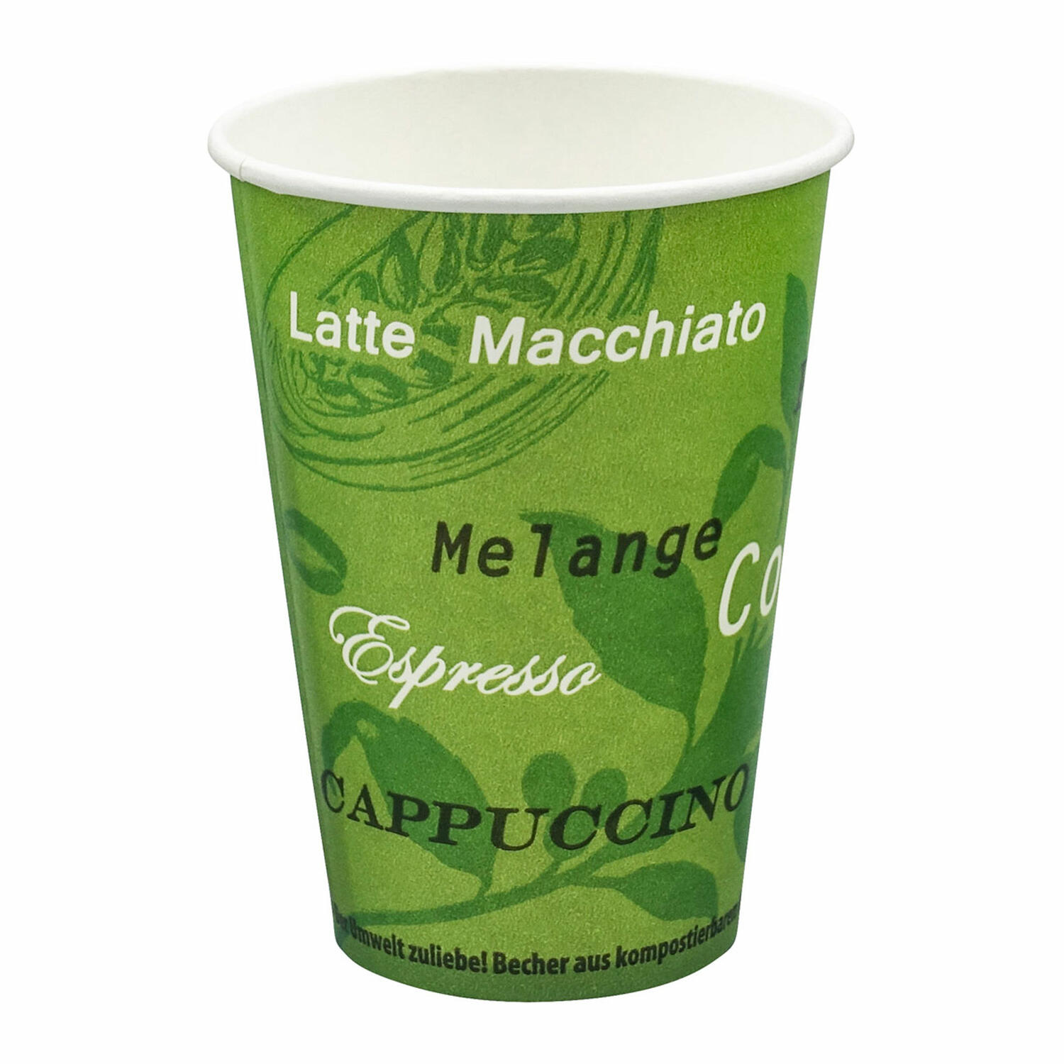 PPE-P18-BIO3700_1 Automatenbecher Kaffeebecher Pappbecher 80mm O 300 ml 75 Stk. – Bild 1