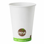 Automatenbecher Kaffeebecher PAPUR ohne Kunststoff 70,3mm O 180 ml, 100 Stk.