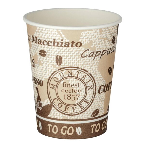 Automatenbecher Kaffeebecher 80mm O 'Coffee Mountain' 200 ml 75 Stk.