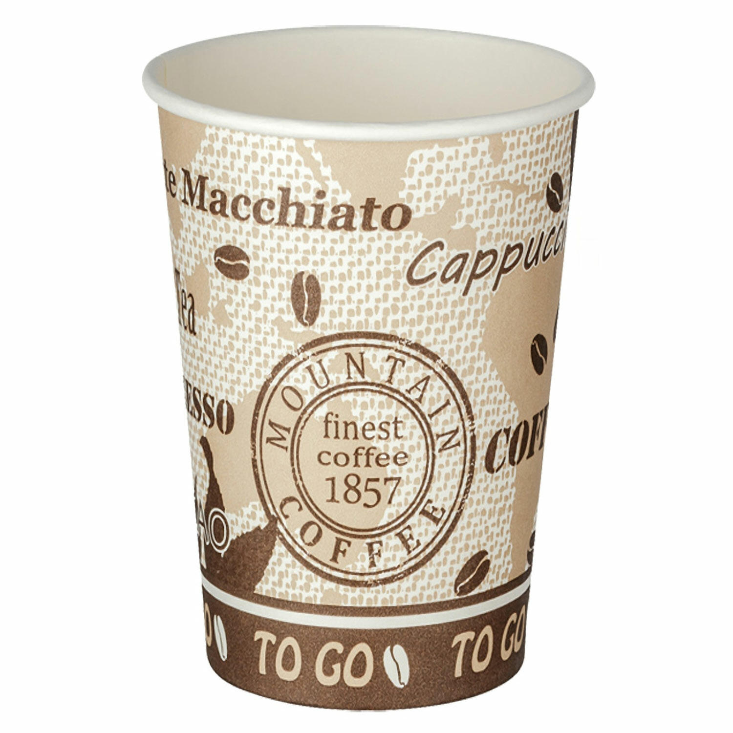 PPE-P32-2800 Automatenbecher Kaffeebecher 80mm O 'Coffee Mountain' 300 ml 75 Stk. – Bild 1