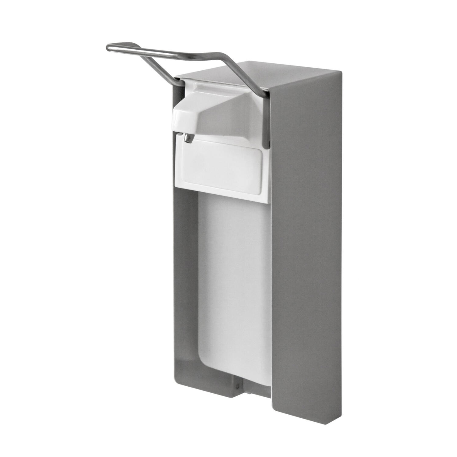RC-119598 TEMDEX Desinfektionsmittelspender 175x110x330mm Alugehäuse mit Edelstahlpumpe 1000ml, kurzer Armhebel – Bild 1