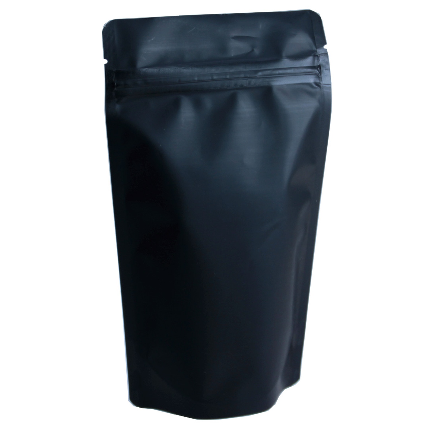 SBBschwarzM2 Standbodenbeutel PET schwarz matt, 130 x 225 x 70mm, 500ml, 500 Stk. – Bild 1