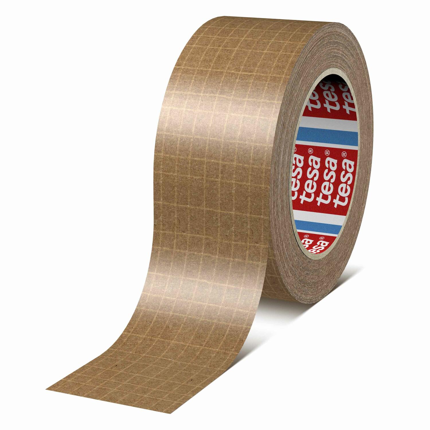 TE-60013-50-BRA Papierklebeband 60013 glasfaserverstärkt hohe Klebekraft 50mm x 25m, braun – Bild 1