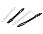 Maskenhalter Maskenbandverlängerung 3-stufig verstellbar weiß schwarz, 4 Stk.