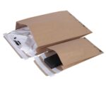 Papierversandtaschen mit Doppelfixverschluss 360x100x560 + 100mm Klappe braun, 250 Stk. – Bild 2