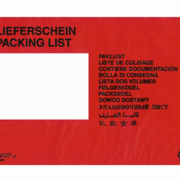 DOCUFIX Dokumententaschen *Lieferschein*, C5 240x165+20mm, 250 Stk.