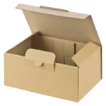 Versandkarton 174x104x74mm schnelle Aufrichtung mit Steckverschluss Warenpost International braun