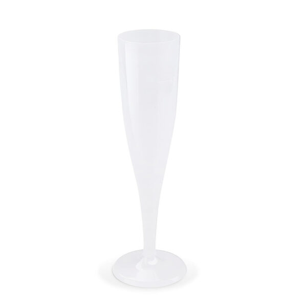 Mehrwegbecher Pfandbecher Sektglas transparent PP Eichstrich 0,1 l , 10 Stk.