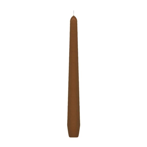 Spitzkerzen 245 mm, 8 Stunden Brenndauer, braun, 10 Stk.