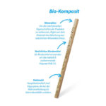 Trinkhalme aus Kompositmaterial JUMBO kraft braun 14 cm O 8 mm, 100 Stk. – Bild 3