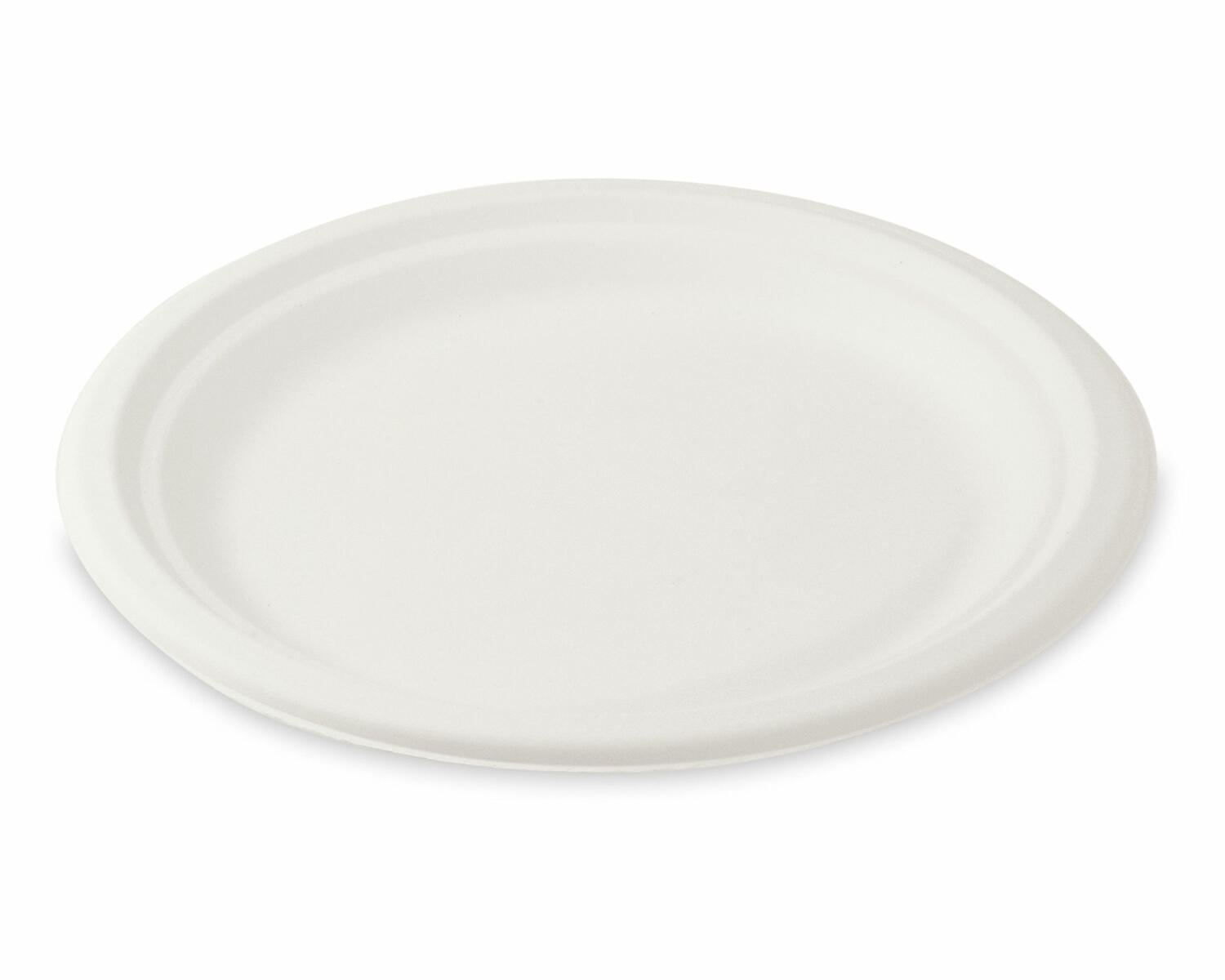 WX-41002 Grillteller Fleischteller rund aus Zuckerrohr Bagasse O 22 cm, 10 Stk. – Bild 1