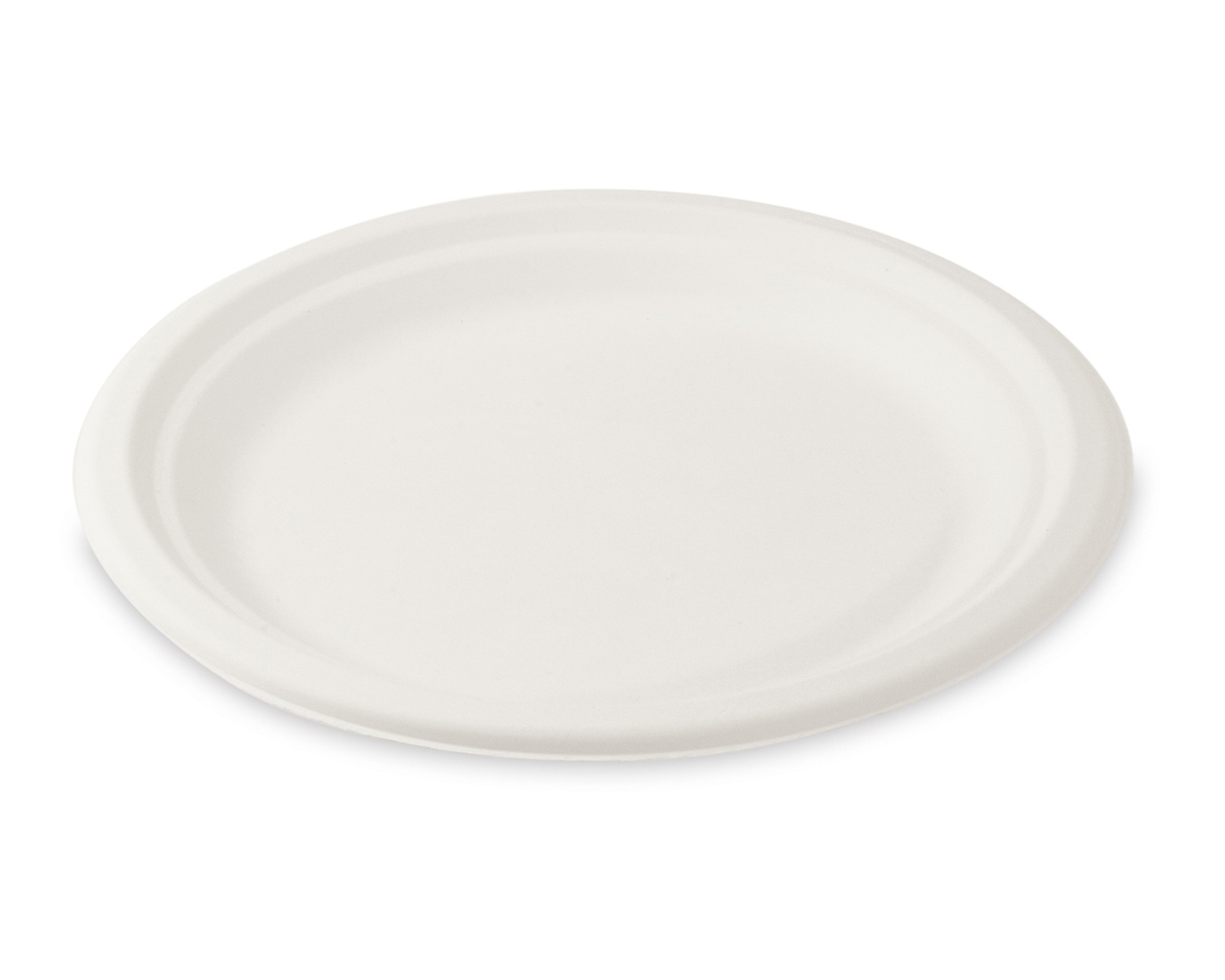 WX-41022 Grillteller Fleischteller rund aus Zuckerrohr Bagasse O 22 cm, 50 Stk. – Bild 1