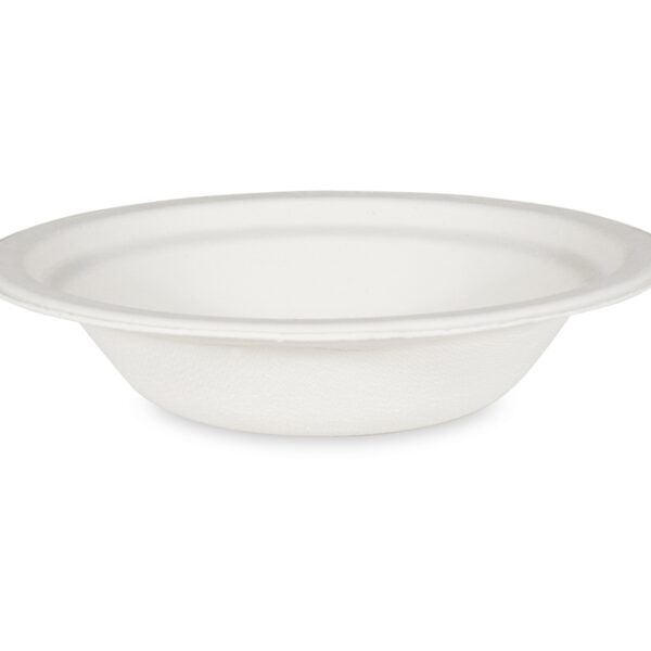 Suppenteller Salatschale rund aus Zuckerrohr, 400 ml, O 18 x 4 cm, 50 Stk.