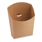 Snackbecher kraft braun mit Fettbarriere 150g - 6,5x11x12,5cm, 50 Stk.