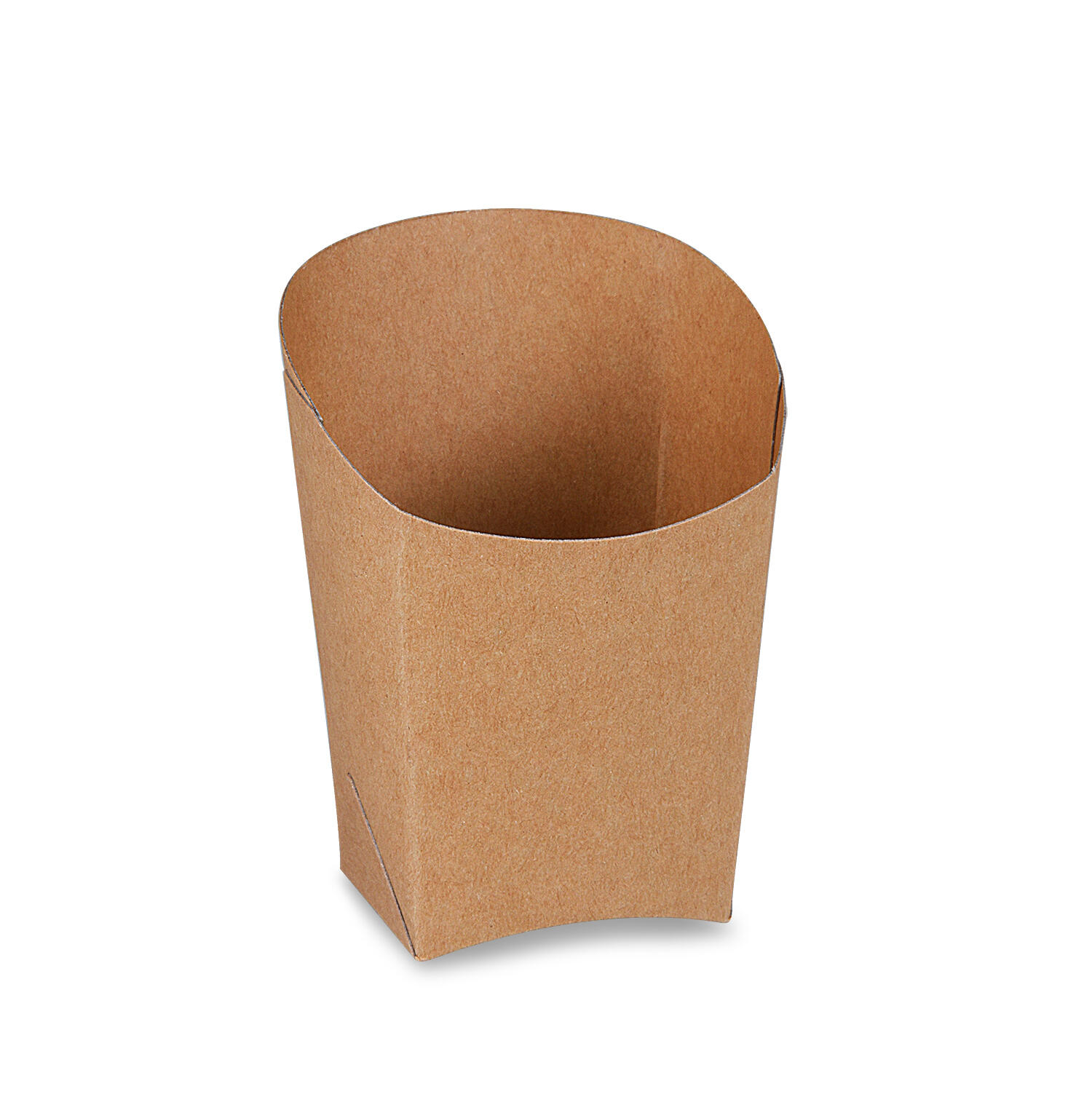 WX-48598 Wrapbecher kraft braun mit Fettbarriere 4x7,5x10cm, 50 Stk. – Bild 1