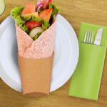 Wrapbecher kraft braun mit Fettbarriere 4x7,5x10cm, 50 Stk. – Bild 2