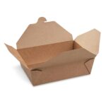 Food Boxen To GO 'L' 2000ml kraft PE 195x138x65mm fettdicht, 50 Stk.