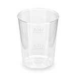 Schnapsbecher glasklar Shotgläser Stamperl mit Eichstrich PS 2cl / 4cl, 10 Stk.