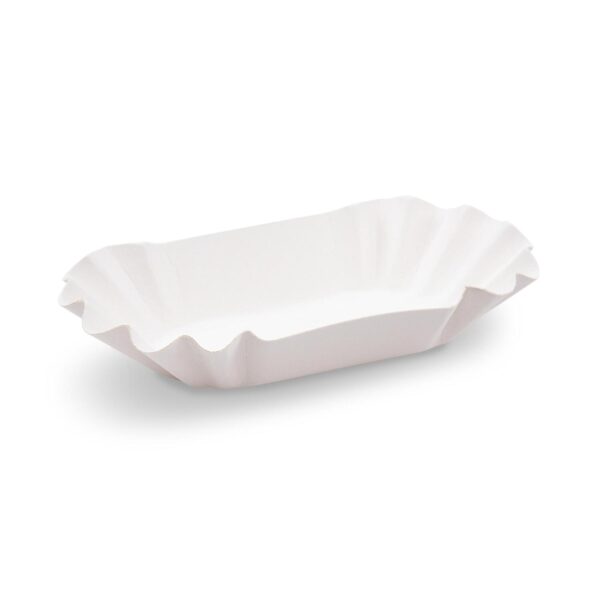 Pappschalen aus Frischfaser oval 17,5 x 10 x 3 cm fettdicht, 10 Stk.