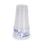 Trinkbecher transparent klar mit Eichstrich 0,3 l, 300 ml, PP, 10 Stk. – Bild 2