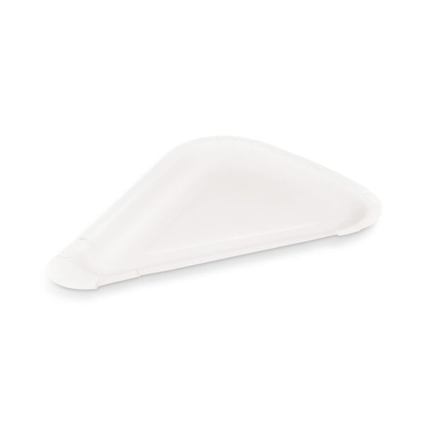 Pizzateller aus Papier FSC Mix weiß, 26,5 x 20 cm, 250 Stk.