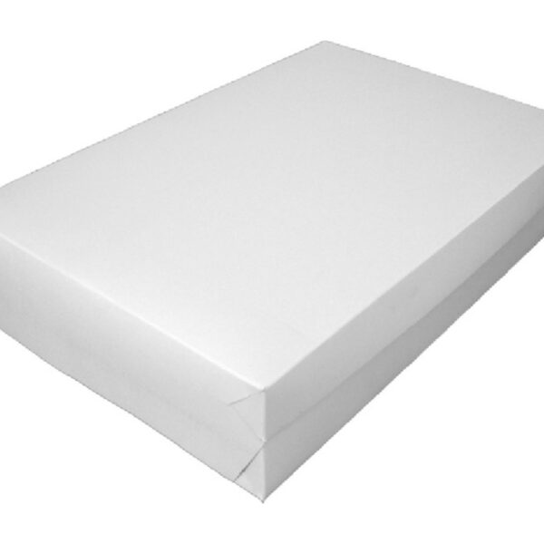 Kuchenkarton Tortenkarton für Rouladen Blechkuchen 30x45x10cm, weiß, 50 Stk.