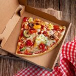 Pizzakarton aus Mikrowellpappe mit neutralem Motiv, 20 x 20 x 4 cm, 100 Stk. – Bild 2