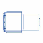 Pizzakarton aus Mikrowellpappe mit neutralem Motiv, 32,5 x 32,5 x 3 cm, 100 Stk. – Bild 2