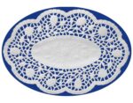 Deko-Spitzen oval, weiß, 37 x 50 cm, 100 Stk.