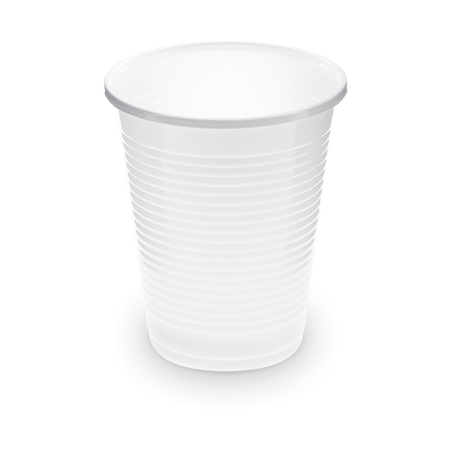 WX-73201 Trinkbecher Getränkebecher weiß 180 ml PP, O 70 mm, 100 Stk. – Bild 1