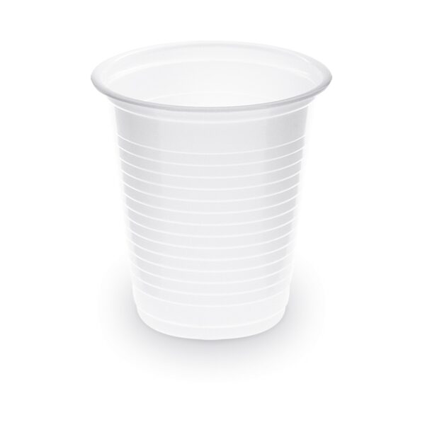 Trinkbecher Schnapsbecher weiß 80 ml PP, O 57 mm, 100 Stk.