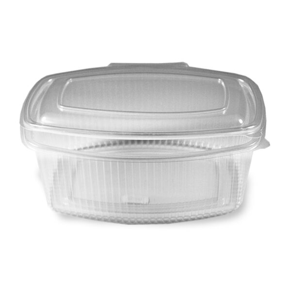 Feinkostbecher klar mit angehängtem Deckel 250 ml PP, 50 Stk.