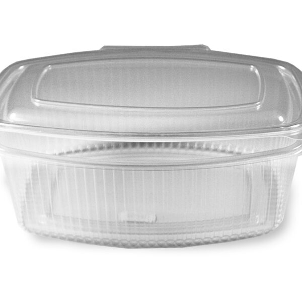 Feinkostbecher klar mit angehängtem Deckel 2000 ml PP, 25 Stk.
