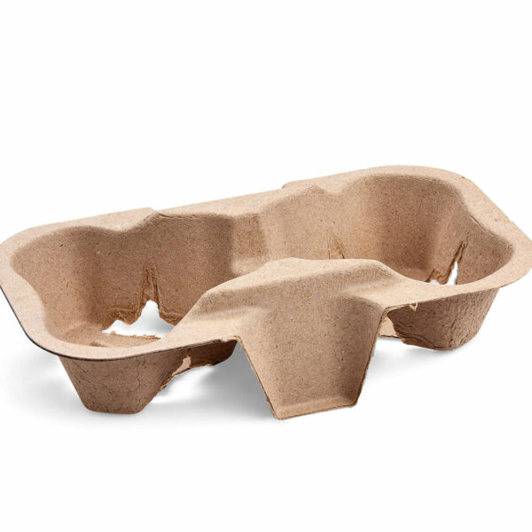 Getränkehalter Tragetablett Becherhalter 2 Becher Coffee to Go 19x11cm, 50 Stk.