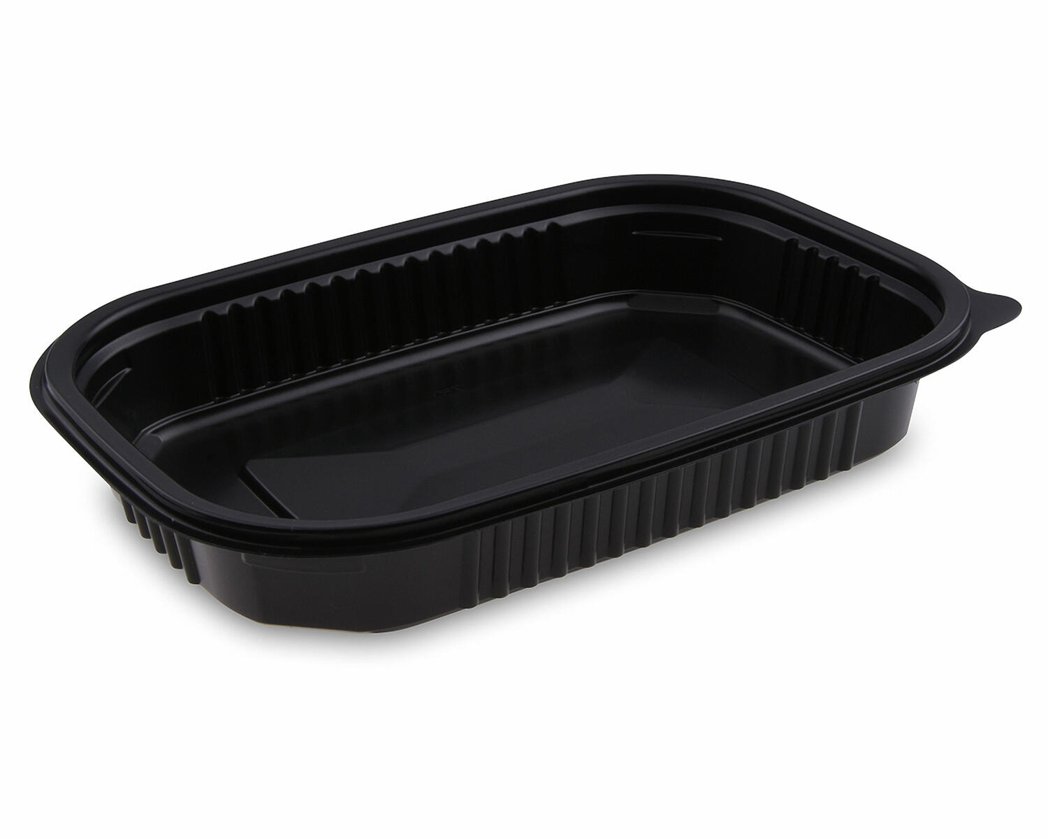 WX-78175 Mikrowellenschale schwarz 'M' 750 ml - 22x15x 3,5 cm, 50 Stk. – Bild 1
