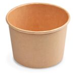 Eisbecher aus Pappe Kraftpapier braun O75mm 125 ml, 50 Stk.